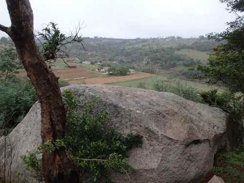 A view of the surrounding area from the Bushmen's rock outcrop.
